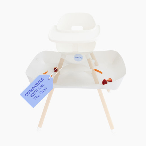 Catchy Food Catcher for High Chairs - White, For Lalo The Chair
