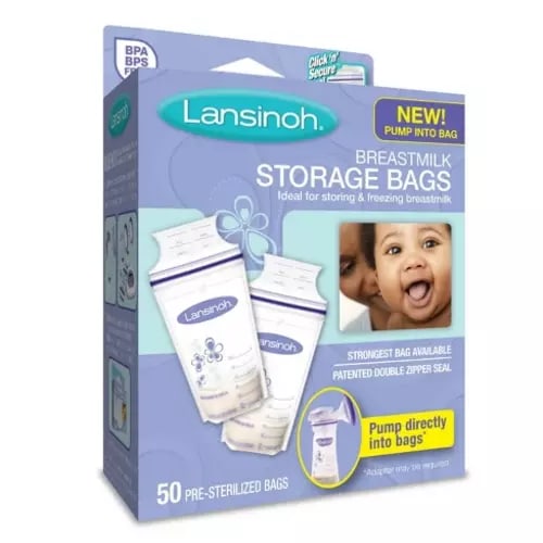 Lansinoh Milk Storage Bag, 6oz (50ct) : Target