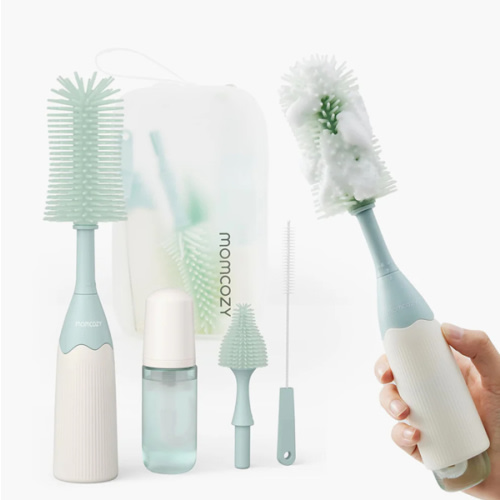 Momcozy Innovative Push-Press Design Bottle Brush Kit