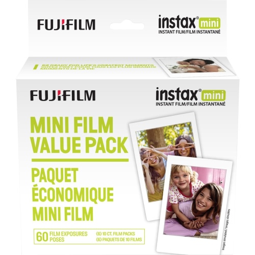 Fujifilm Instax Mini Instant Film Value Pack, 60 Exposures