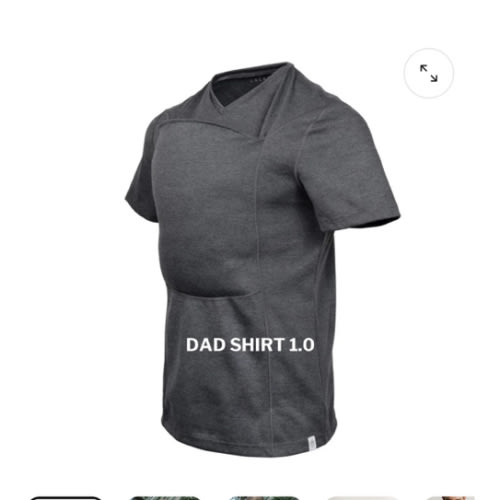 Lalabu Dad Shirt | Original Babywearing T-Shirt with Kangaroo Pouch | Baby Wrap Carrier for Newborns & Infants | Baby Wrap Carrier for Newborns | Essential for new Dads