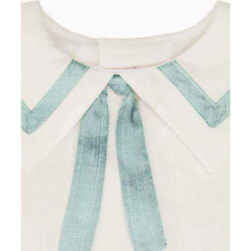Sage Green Lirio Ceremony Silk Baby Boy Set - La Coqueta | Maisonette