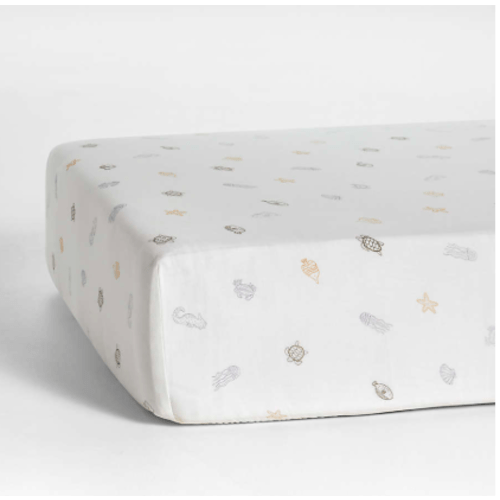 Supersoft Sea Dreams Organic Cotton Baby Crib Fitted Sheet