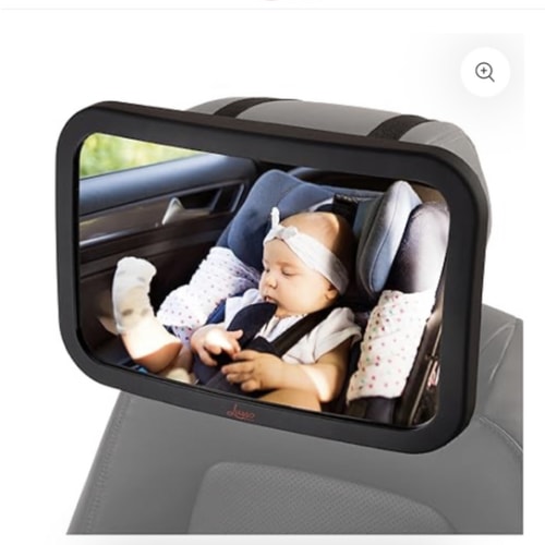 Back Seat Baby Mirror for Rear-Facing Babies- Shatterproof, Clear View – Lusso Gear