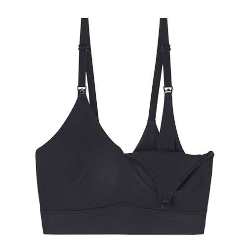Harper Wilde Bliss Nursing Bralette - Ultra-Soft Maternity Bra - Black