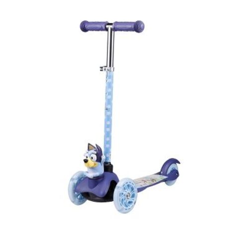 Bluey Mini 3D LUW Kick Scooter with Adjustable Handle Bar: 3 Wheels, ABEC-5 Bearings