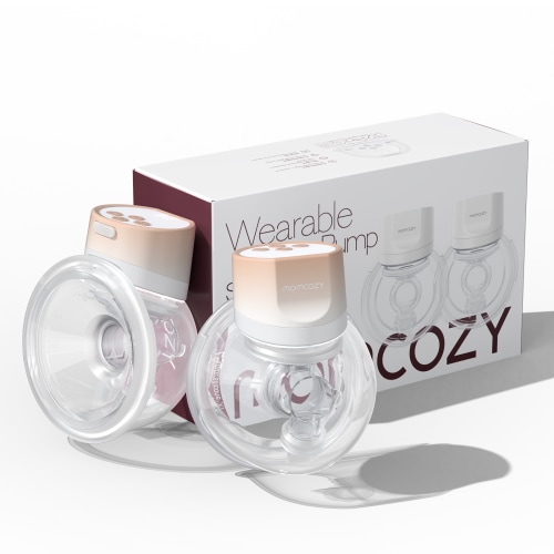 Momcozy S12 Pro Wearable Breast Pump Hands Free, Double Electric Breast Pump, 24mm Orange