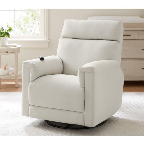 Dream Deluxe Swivel Glider Recliner with Heat and Massage