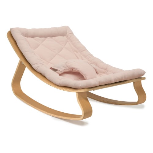 Levo Beech Wood Baby Bouncer | Nude