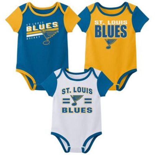 NHL St. Louis Blues Infant Boys' 3pk Bodysuit - 3-6M