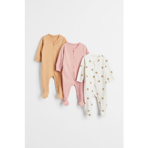 3-pack Jumpsuits with Zipper