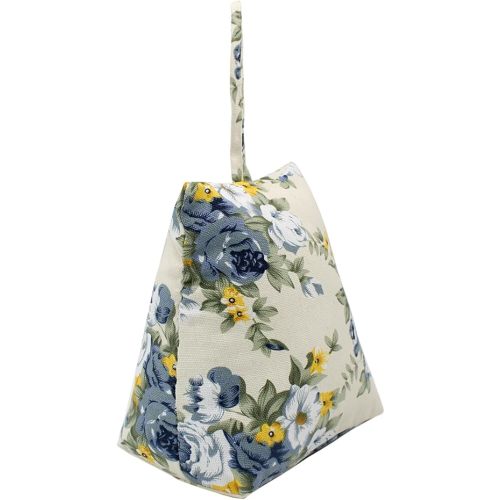 Cute Decorative Weighted Door Stopper, Trapezium Fabric Door Stop with Handle Heavy Duty Door Floor Stop for Home Office Bedroom Living Room