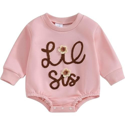 Toddler Baby Sister Romper Big Sister Little Sister Matching Clothes Fall Outfit Infant Newborn Sweatshirt Outfit