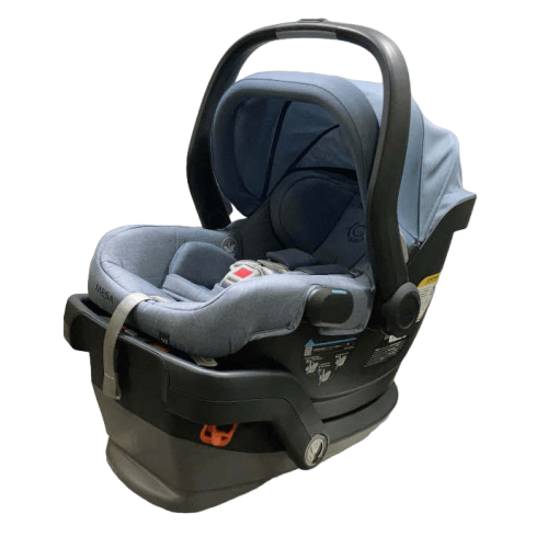 UPPAbaby MESA V2 Infant Car Seat, Gregory (Blue Melange Merino Wool), 2023