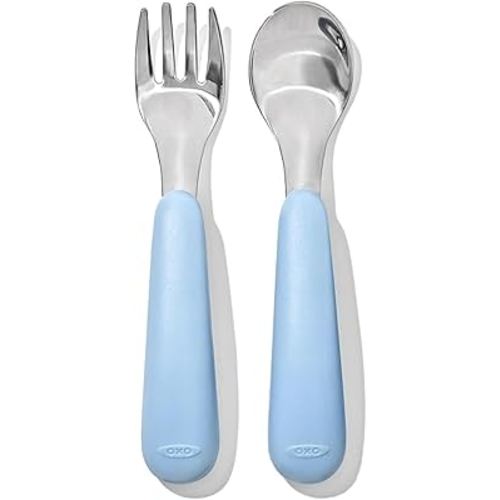 OXO Tot Fork and Spoon Set - Dusk
