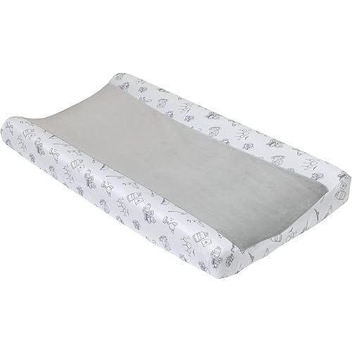Warner Brothers Harry Potter Magical Moments Grey and White Super Soft Changing Pad Cover