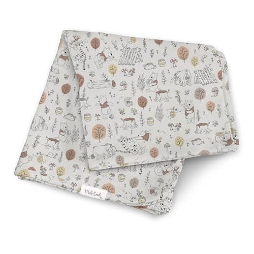 Milk Snob Disney Baby Boy/Girl Swaddle Blanket, Soft Receiving, Security and Play, Toddler Infant NewbornBedding, Baby Shower, Baby Registry Gift (Winnie The Pooh Baby Bee) 34 * 34 inches