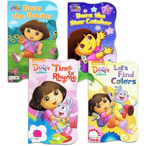 Dora The Explorer Baby Toddler Board Books - Set of Four