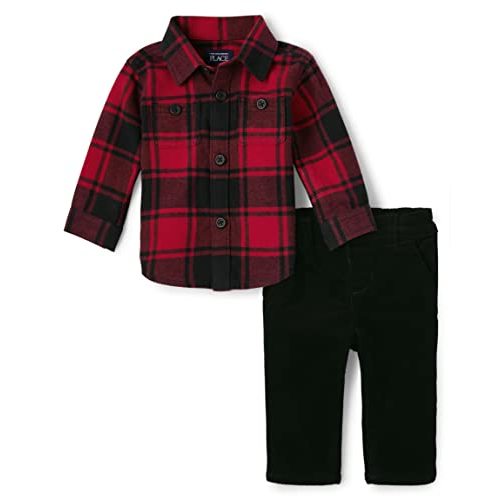 The Children's Place baby-boys Long Sleeve Button Down Shirt and Chino Pants Set 2-packShirt