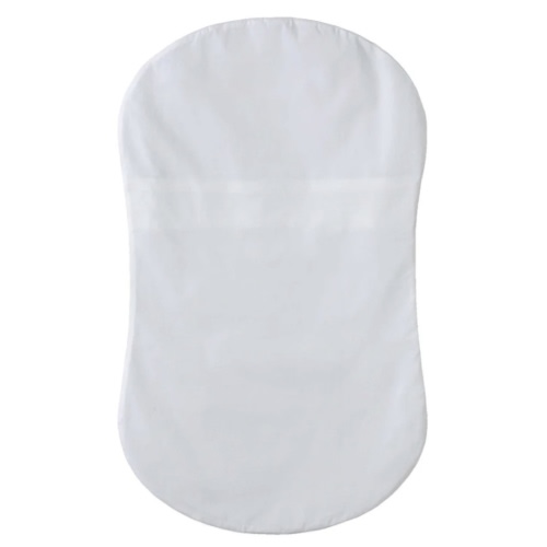 HALO - Bassinest Fitted Sheet | 100% Organic Cotton -White - white ,
