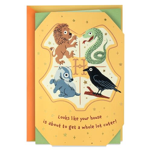 Hallmark Harry Potter Baby Card (Love, Magic and Mischief) for Baby Showers, New Parents, Gender Reveal Party
