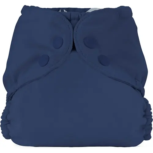 Esembly Cloth Diaper Cover - Reusable Swim Diaper, Waterproof, Breathable - Adjustable Outer Layer Over Absorbent Inner for Blowout Protection - Ink, Size 2 (18-35lbs)