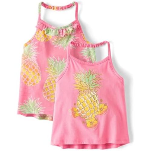 The Children's Place Baby Girls' and Toddler Halter Tank Tops