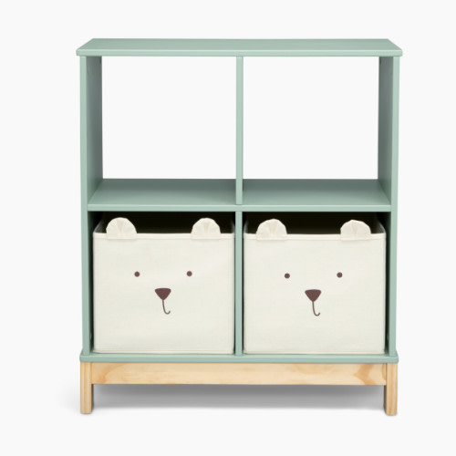 Delta Children babyGap Brannan Bear Bookcase with Bins - Sage Green