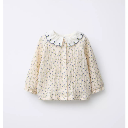 FLORAL TEXTURED SHIRT - Ecru | ZARA United States