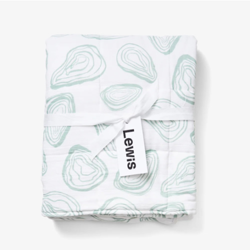 Quilted Baby Blanket - Oyster | Agave – Lewis