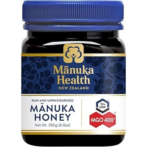Manuka Health UMF 13+/MGO 400+ Manuka Honey (250g/8.8oz), Superfood, Authentic Raw Honey from New Zealand