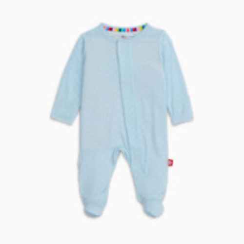 Magnetic Me Modal Magnetic Footie - Pin Dot Blue, Newborn