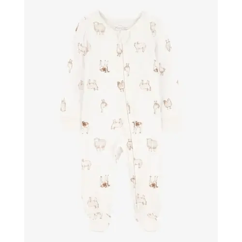 Baby Farm Animals Zip-Up PurelySoft Sleep & Play Pajamas - Carter's | Carter's