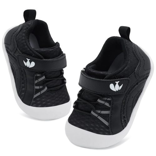 FEETCITY Wide Baby Shoes Boys Girls Baby Barefoot Shoes Breathable Infant Walking Shoe Crib Sock Shoe Toddler Sneakers Flexible