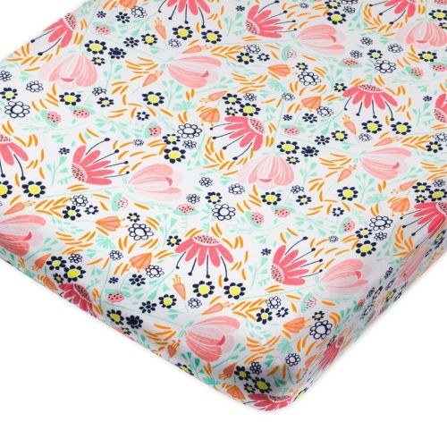 Honest Baby Organic Cotton Fitted Crib Sheet - Peach Skin