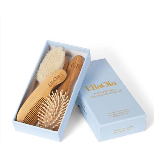 3-Piece Bamboo Brush & Comb Set