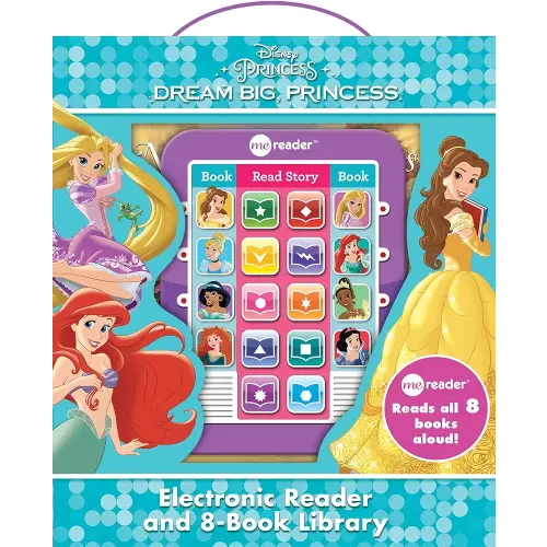 Disney Princess Ariel, Rapunzel, Belle, and More!- Dream Big Princess Me Reader and 8-Book Library - PI Kids