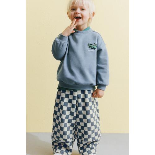 CHECKERBOARD BALLOON PANTS - Brown | ZARA United States