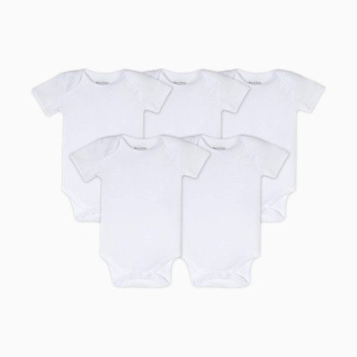 Organic Short Sleeve Bodysuit (5 Pack) - Cloud