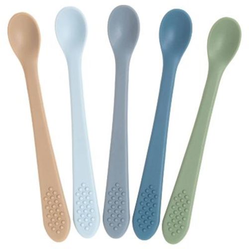 Baby Spoons - Infant Spoons First Stage - Silicone Baby Spoon For Self Feeding - First Stage Baby Feeding Spoon Set Gum Friendly - Bpa Free