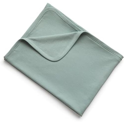 Premium Baby Swaddle Blanket - Luxuriously Soft Pima Cotton Jersey - Lightweight, Breathable Organic Cotton Baby Blanket and Newborn Swaddle - 38” x 38” (Meadow)