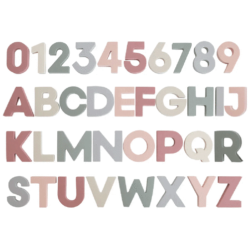 Foam Letter & Number Bath Play Set