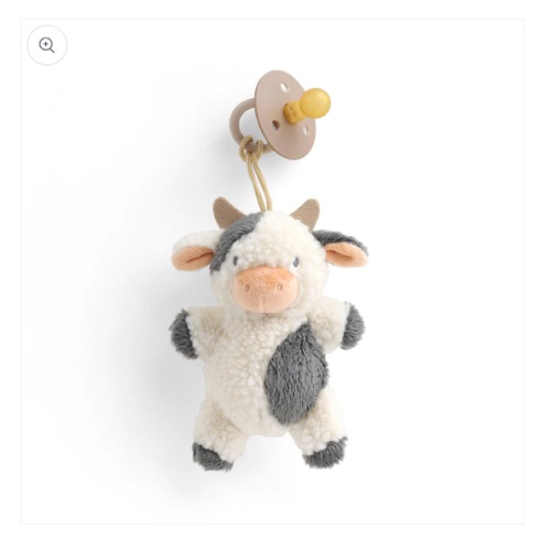 Natural Rubber Pacifier Lovey - Buy Now at Itzy Ritzy® | #RubberPacifier