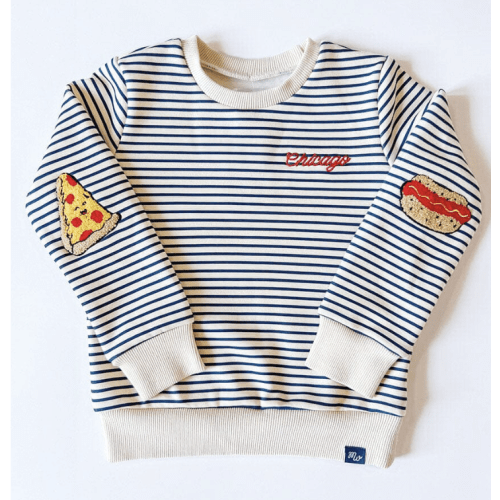 Chicago Striped Patch Sweatshirt - 18M-2T – Alice & Wonder