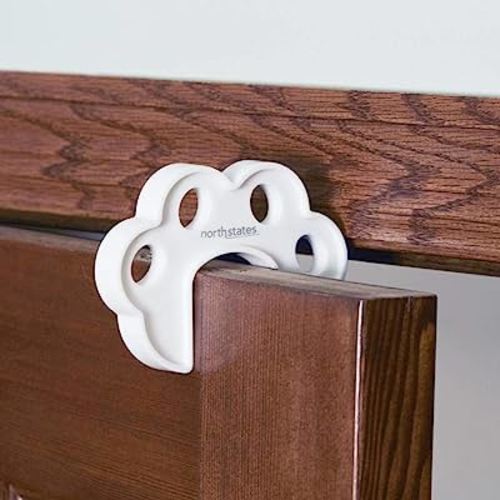 Toddleroo by North States Premium Pinch Protector | Prevent your child from closing The door on Those little fingers | No tools required | Baby proofing with confidence (1-Count, White)