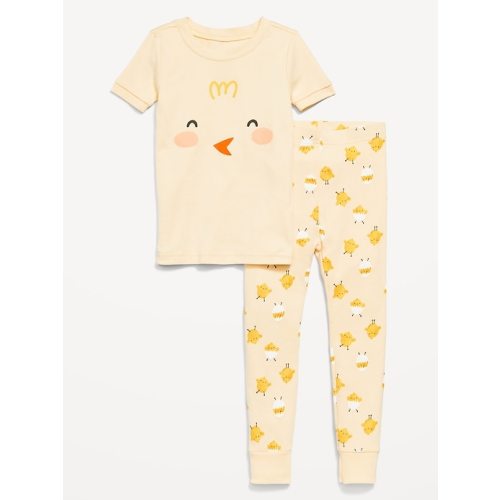 Snug-Fit Ribbed Pajama Set