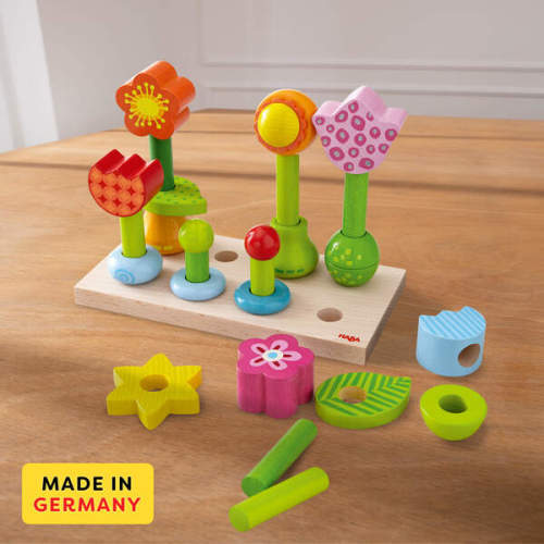 Flower Garden Stacking & Sorting Toy - HABA | Maisonette