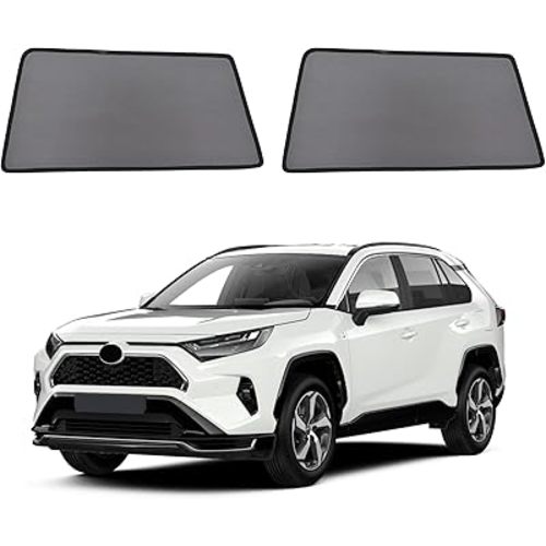Car Window Shades for 2019-2024 RAV4 - Rear Side Window Sun Shade for Baby, Breathable Mesh Car Privacy Window Covers, UV Protection and Heat Insulation for Road Trips, Napping, Camping (2 PCS)