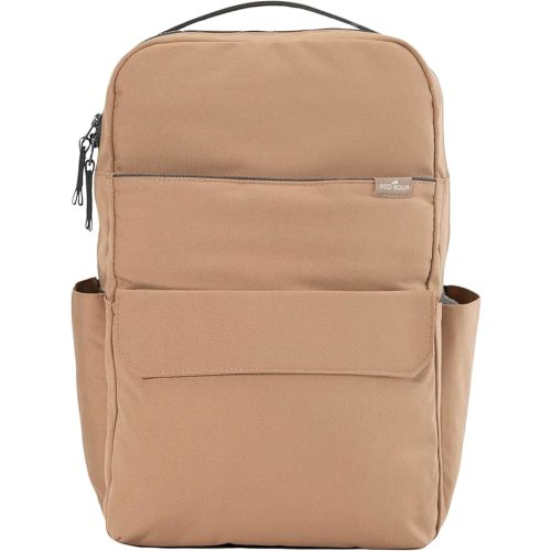 Roo Lightweight 1 LB Diaper Bag Backpack | 11 organizational pockets| Durable & Water-Resistant (Toffee)