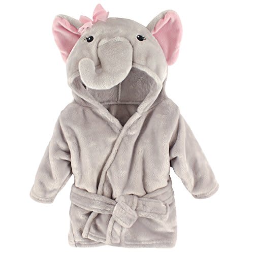Hudson Baby Unisex Baby Plush Animal Face Bathrobe